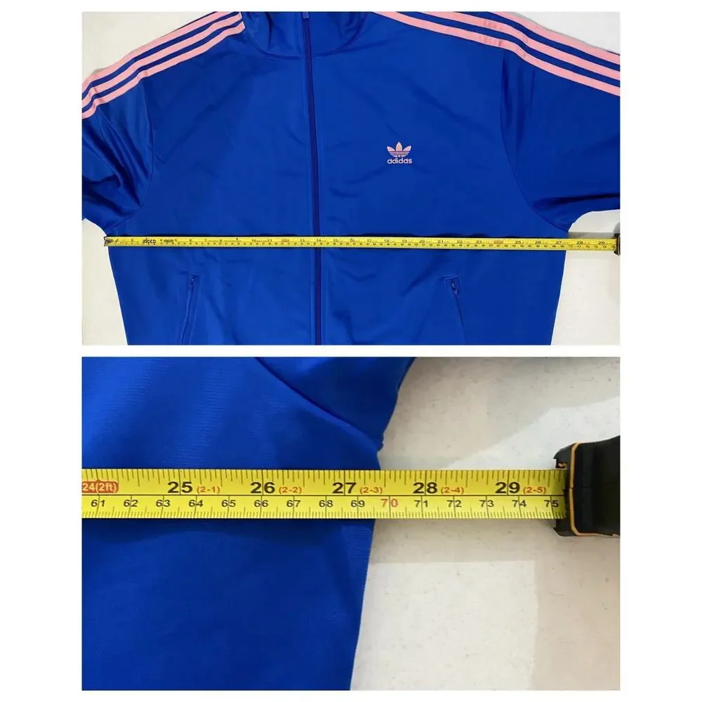 Men's Adidas Originals Adicolor Classics Firebird Tracksuit Blue Pink Size XL